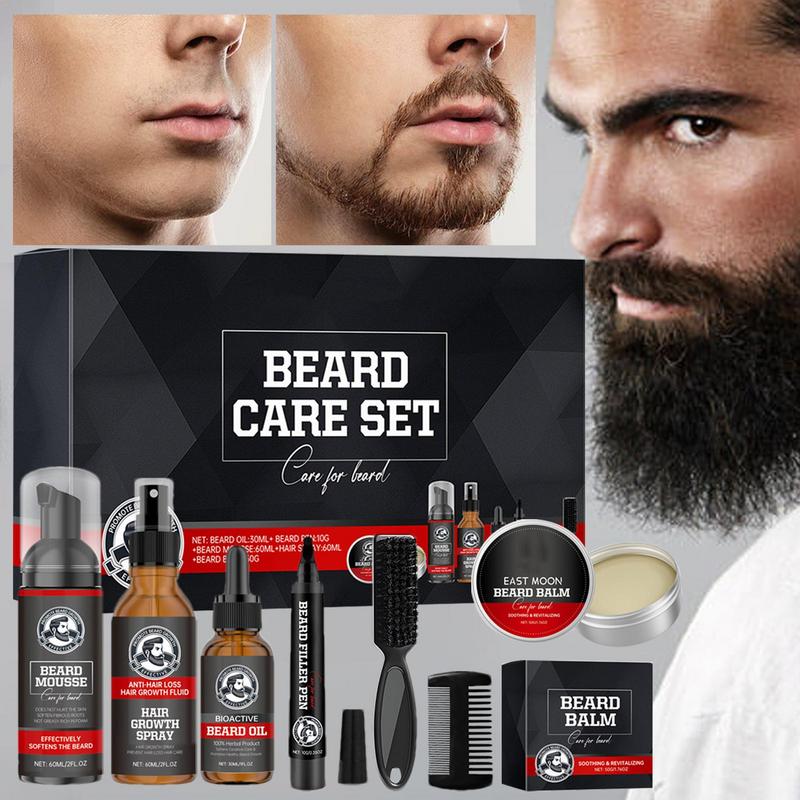 Men'S Grooming Tonic - 7 buah kondisioner perawatan jenggot Kit