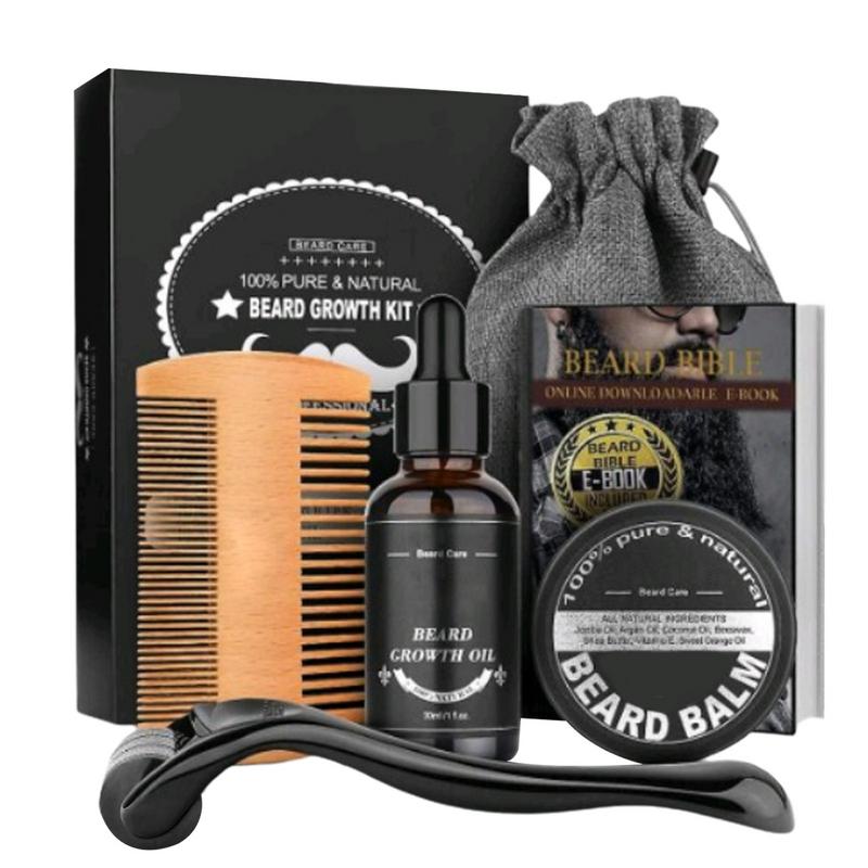 Men'S Grooming Tonic - Set sisir perawatan janggut Pria, penumbuh