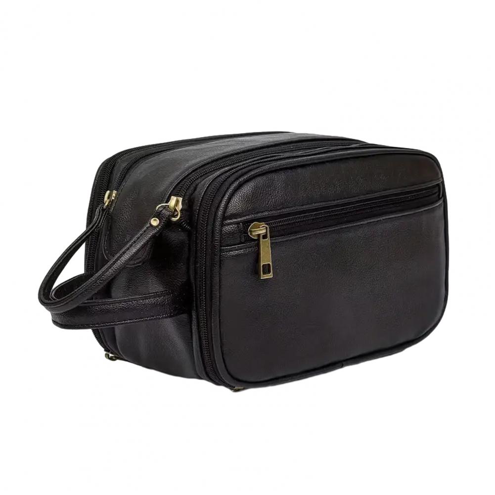 Tas Makeup Travel Kulit Sintet - Men'S Grooming Bag ulasan dan harga