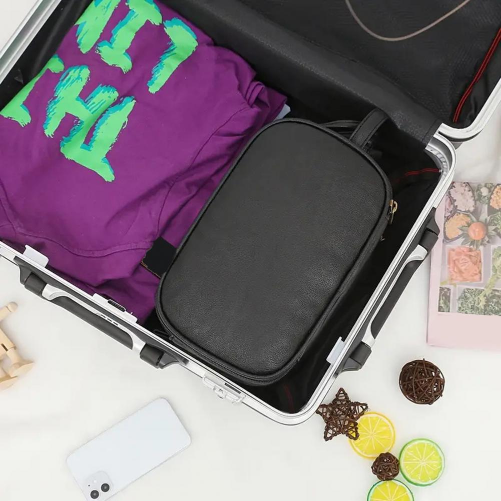 Tas Makeup Travel Kulit Sintet - Men'S Grooming Bag ulasan dan harga
