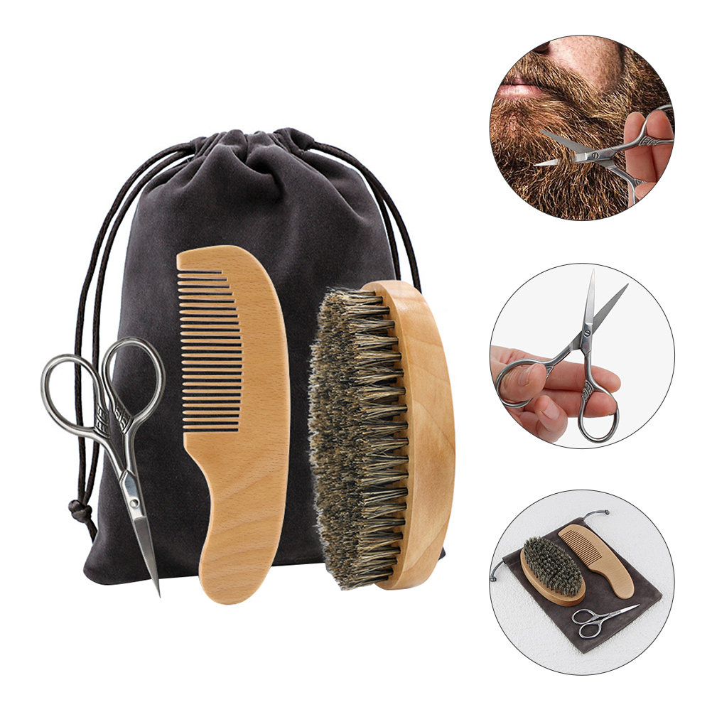 1Set Set Penata Rambut Jenggot - Men'S Grooming Bag ulasan dan harga